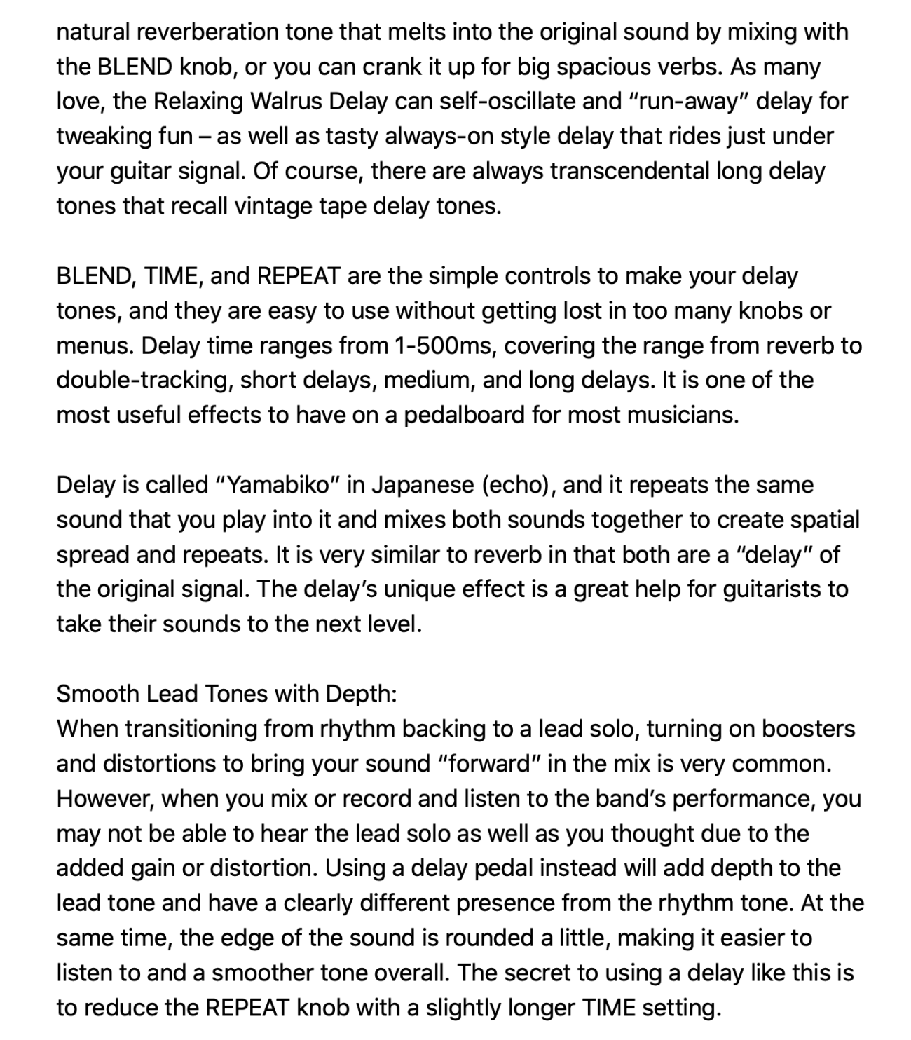 Animals Pedal Relaxing Walrus Delay | Guitar Nine